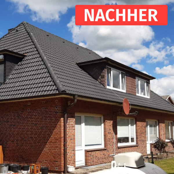 Dach nach der Dachbeschichtung Rüsselsheim